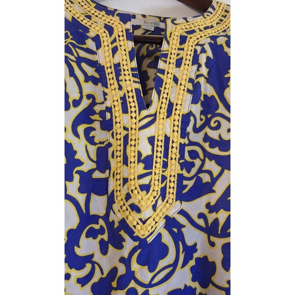 BODEN Floral Embroidered Kaftan Tunic Top Women US 4 Casual Going Out Mom Core - Picture 5 of 6